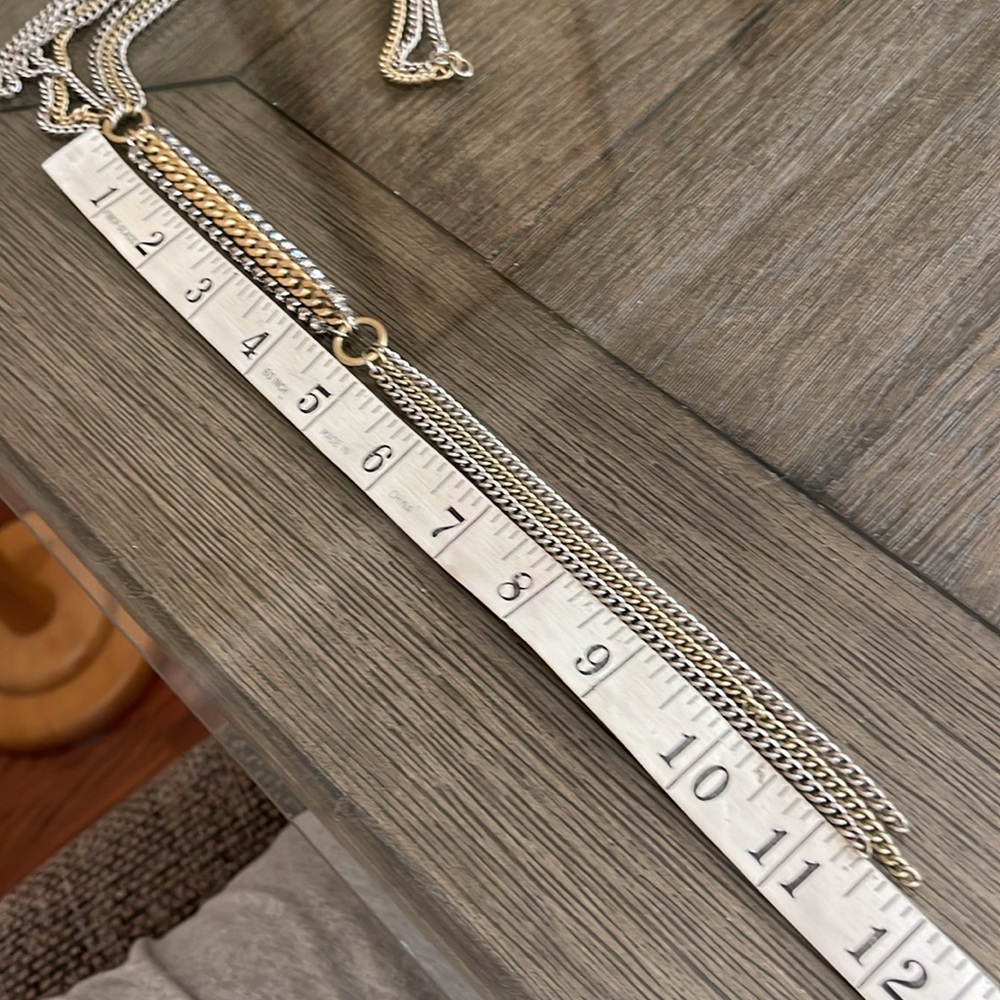 Chico’s Two-tone Y Necklace with Rhinestone - Picture 14 of 15